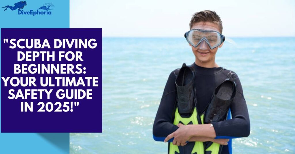 Scuba diving beginner exploring shallow waters

