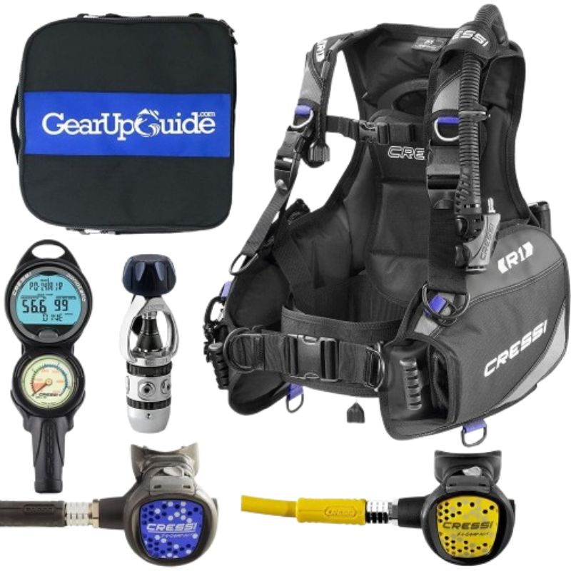 Cressi R1 BCD Donatello Dive Computer AC2 Compact Regulator Set Review: