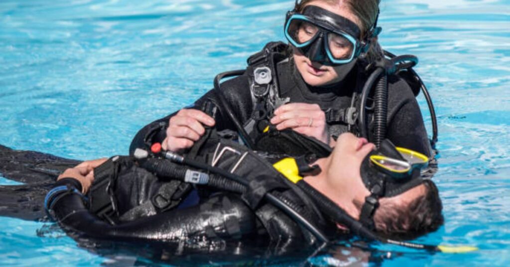 Learning Scuba Diving Without Swimming
